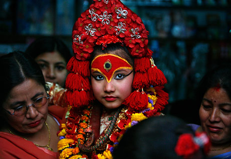 Living Goddess Kumari in Nepal